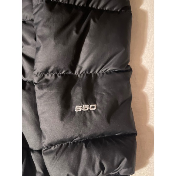 The North Face Black 550 Fill Down Puffer Jacket Girls Size M 10 12 - Picture 2 of 6